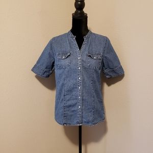 FINAL PRICE!! Faded Glory SS Denim Sz M Like New!!